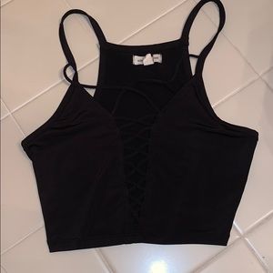 Urban Outfitters Cross Front Crop Top